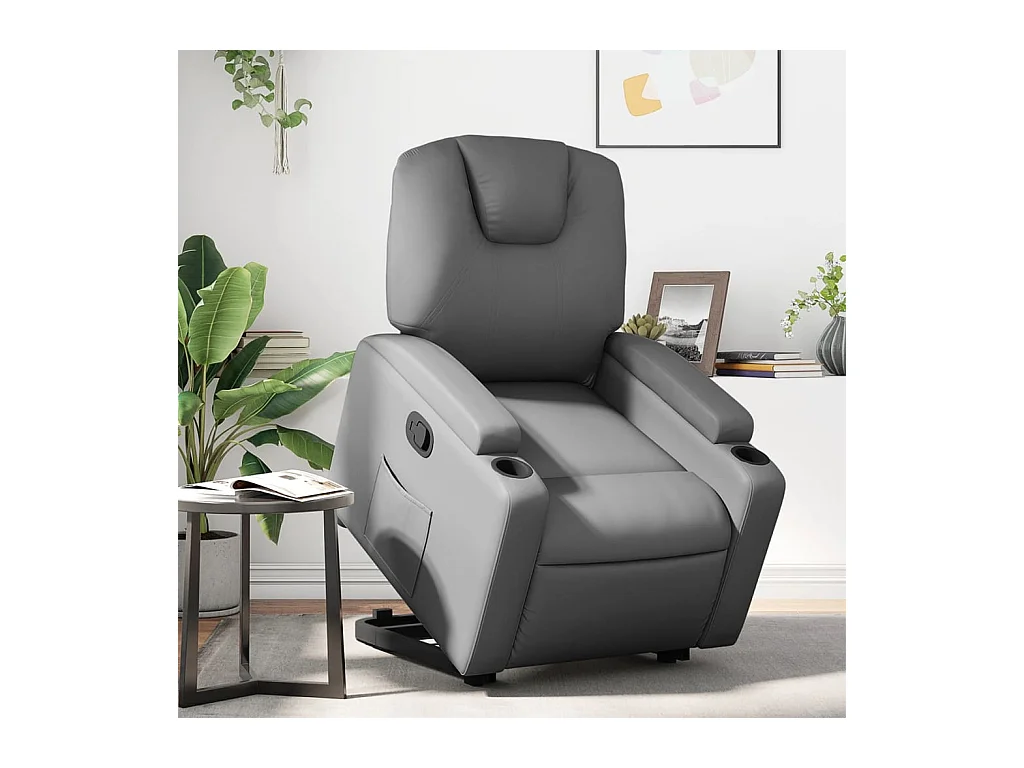 Fauteuil inclinable Gris Similicuir REO20299