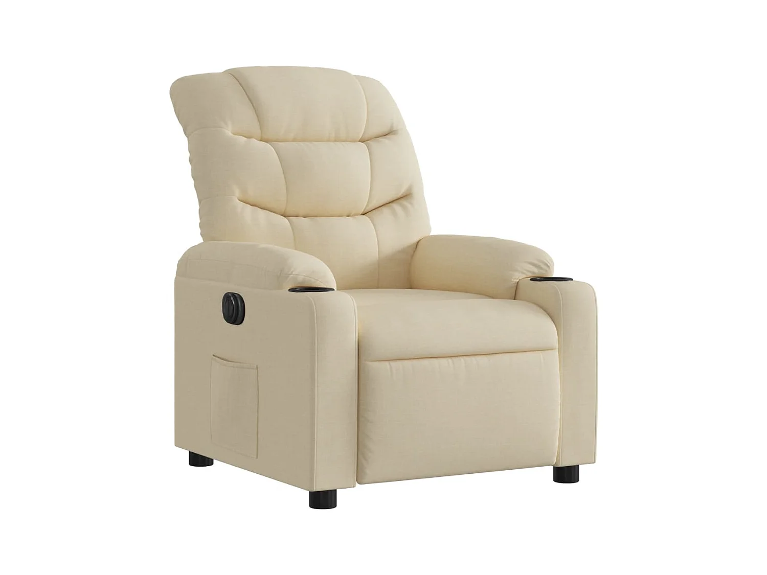 Relaxsessel Elektrisch | Fernsehsessel Creme Stoff -gkd118243