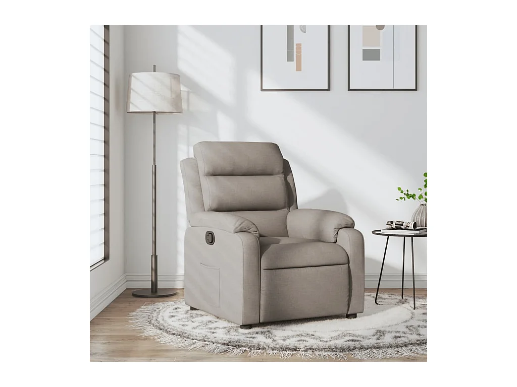 Fauteuil inclinable Taupe Tissu REO18057