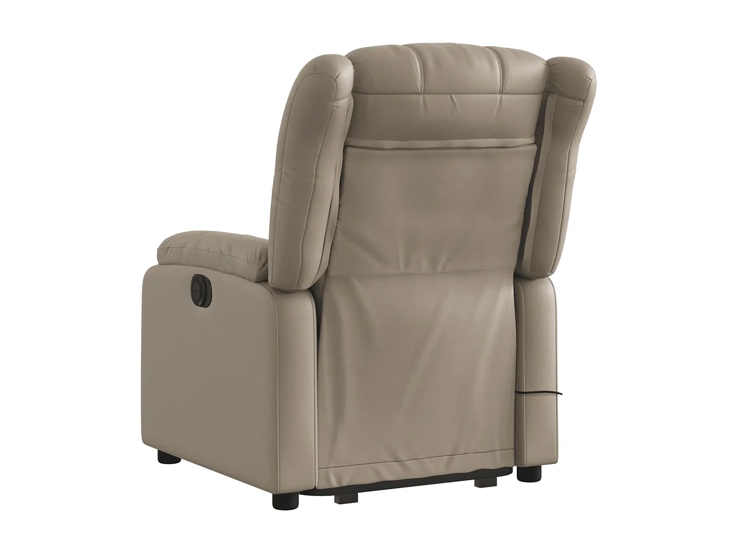 Fauteuil inclinable de massage électrique cappuccino similicuir REO51195
