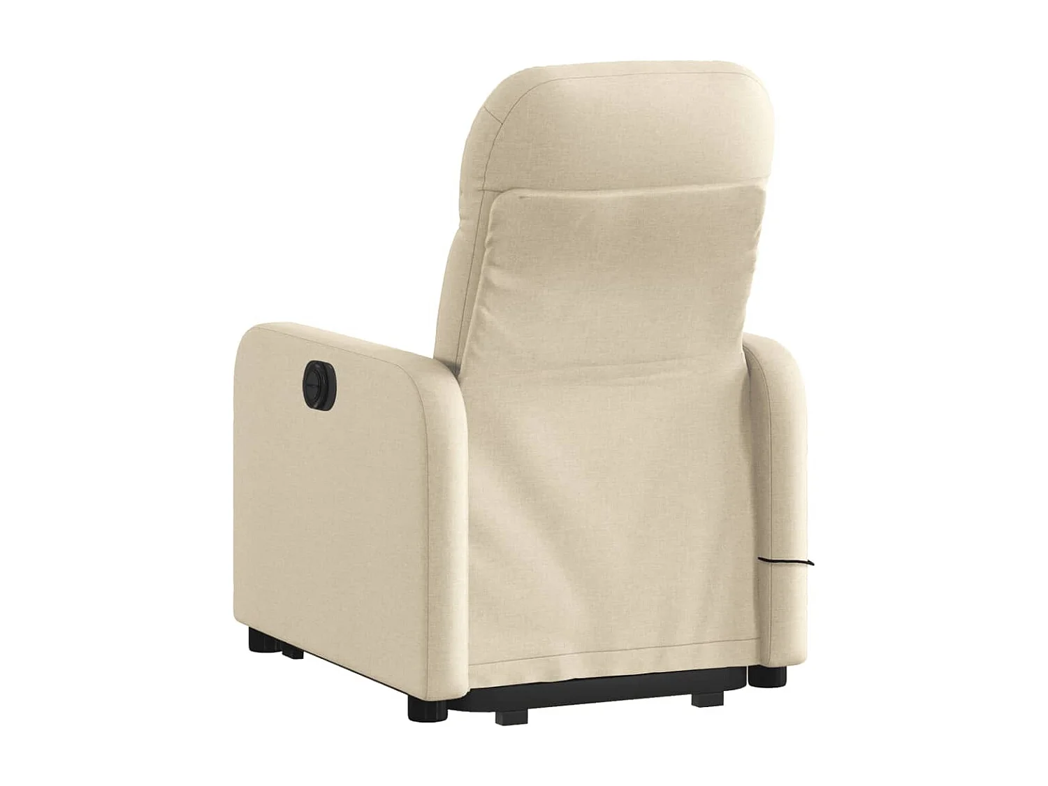 Fauteuil inclinable de massage électrique Crème Tissu REO26775