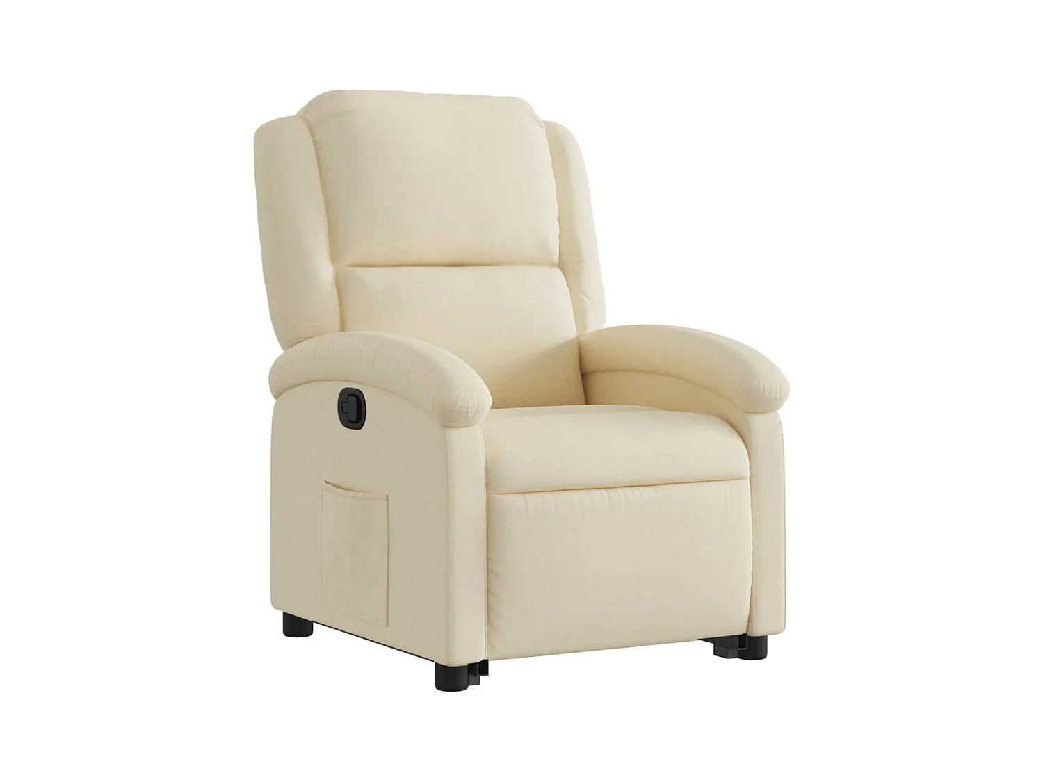 Sta-op-stoel verstelbaar stof crèmekleurig BE165401