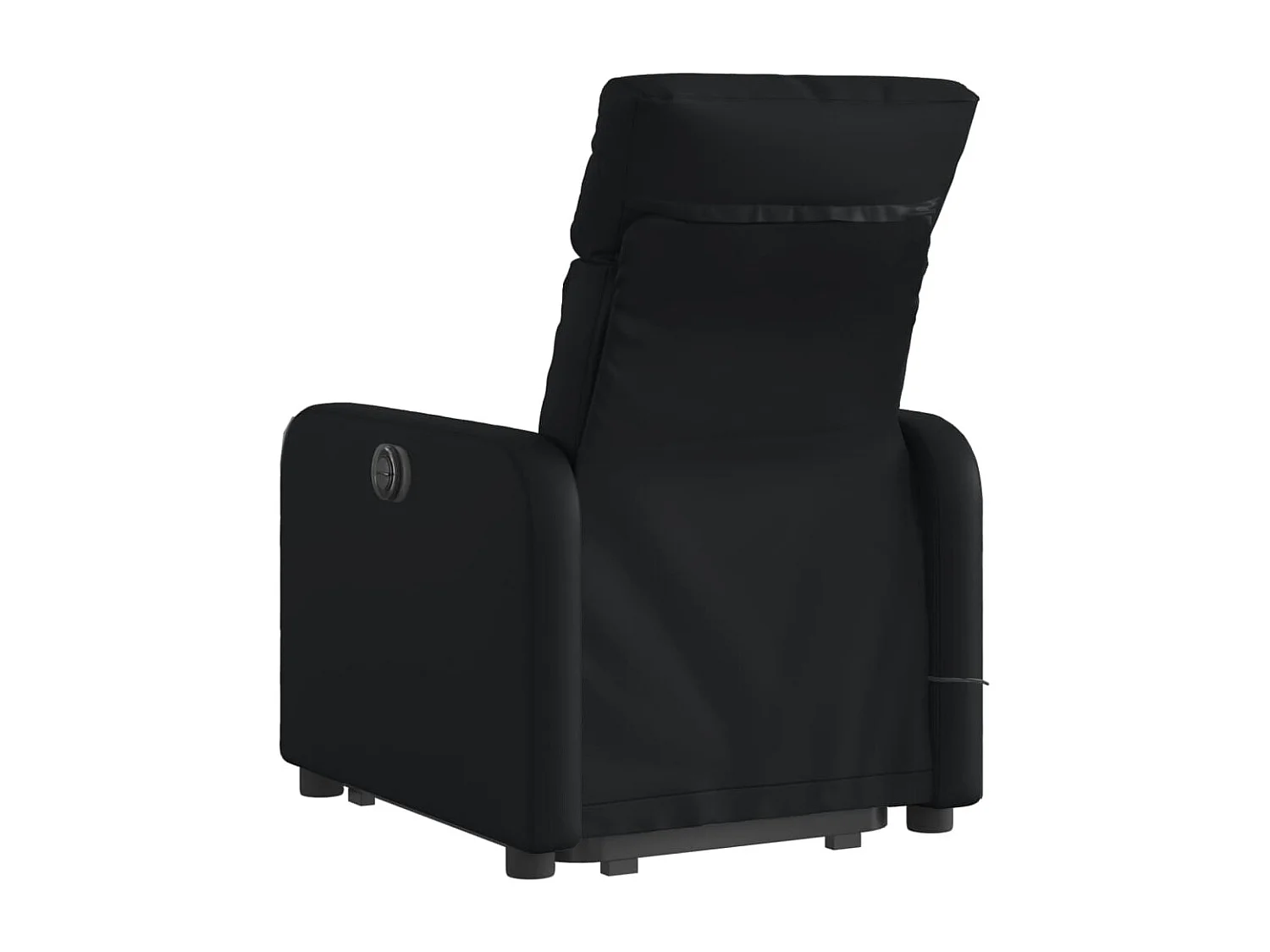 Fauteuil inclinable de massage Noir Similicuir REO93590