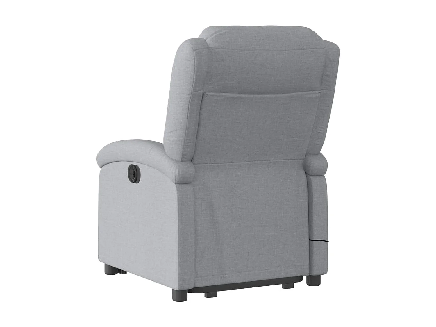 Sillón de masaje eléctrico reclinable elevable tela gris claro YOE55521