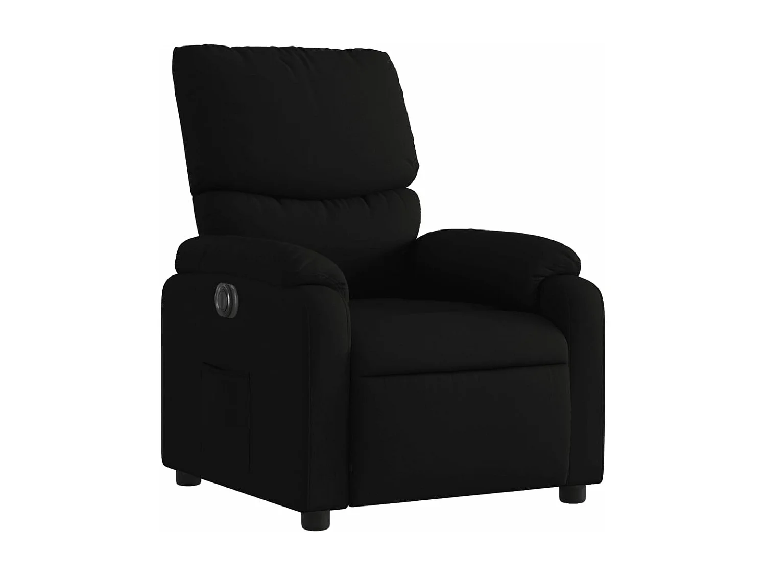 Fauteuil inclinable électrique Noir Tissu REO74969
