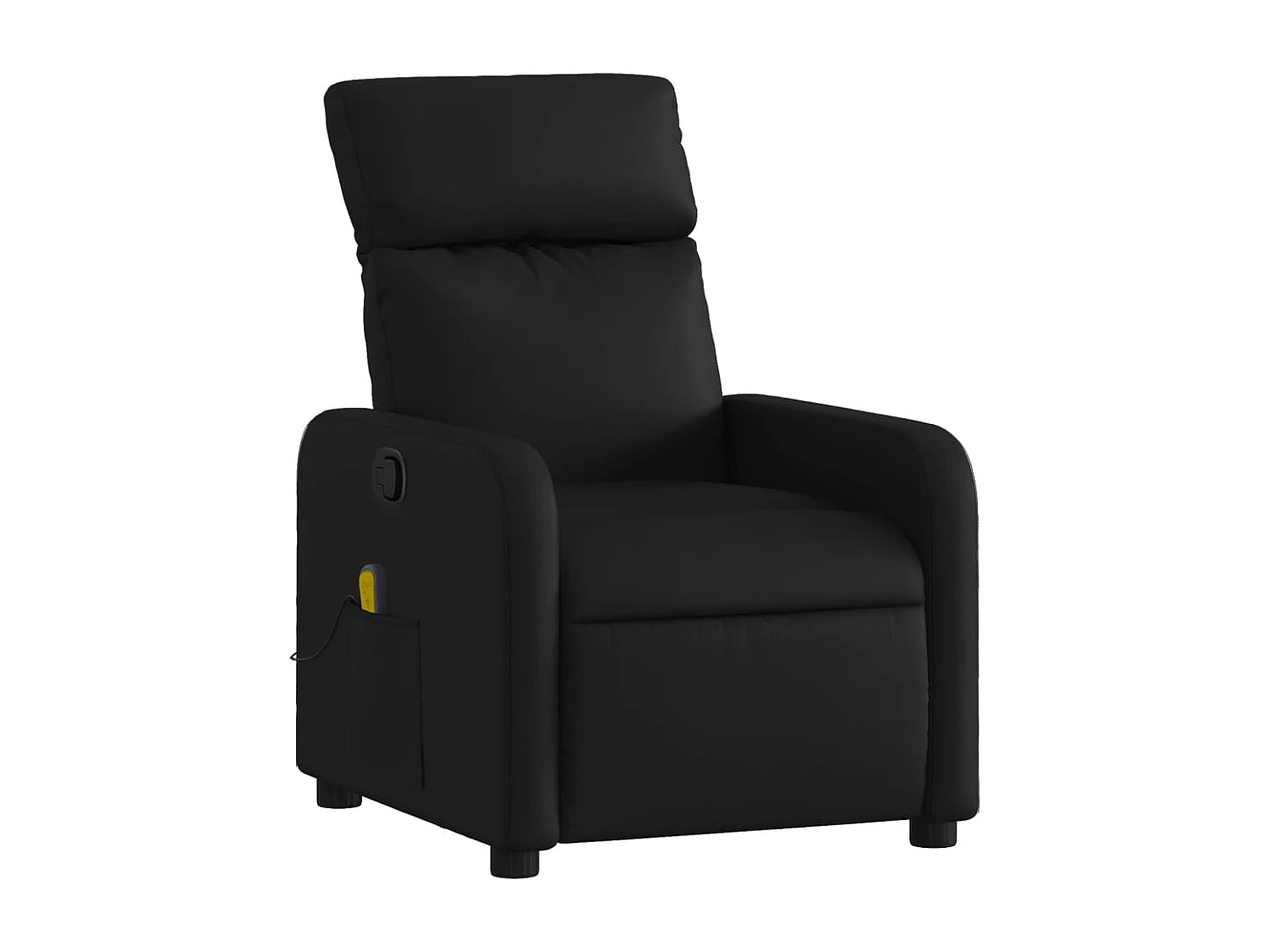 Fauteuil de massage inclinable Noir Similicuir REO56302