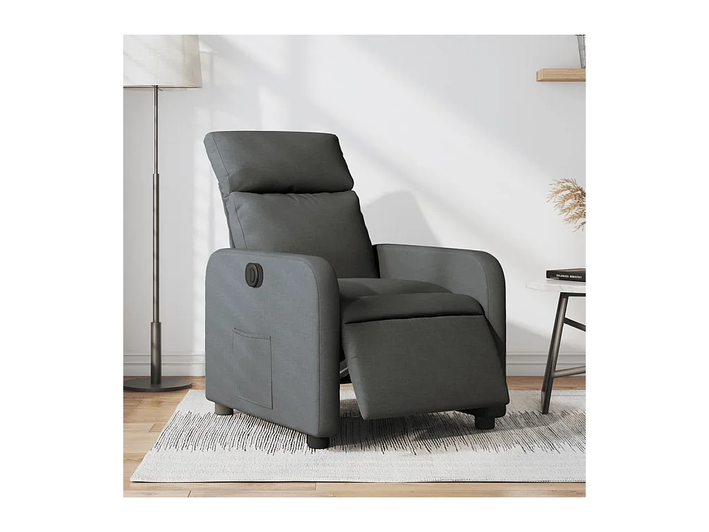 Fauteuil inclinable électrique Gris foncé Tissu REO95903