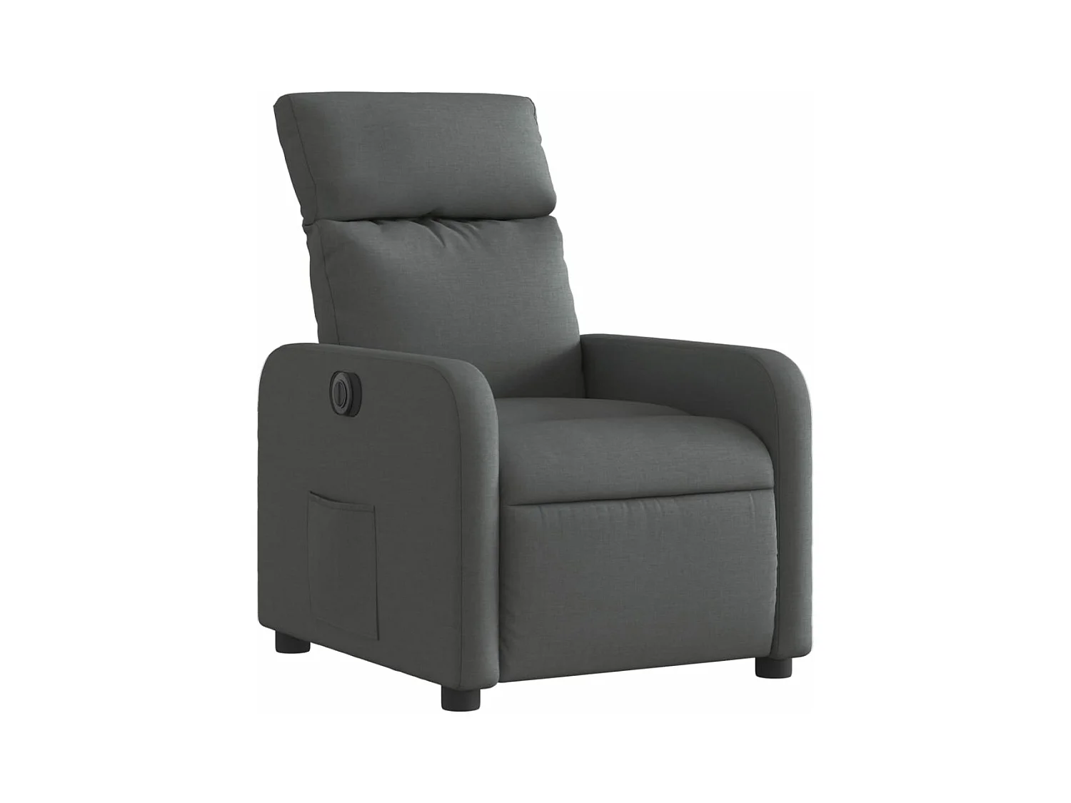 Relaxsessel Elektrisch | Fernsehsessel Dunkelgrau Stoff -gkd635596