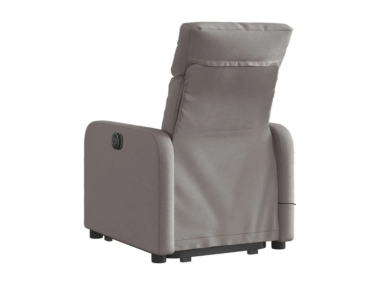Sillón reclinable de masaje elevable tela gris taupé YOE48399