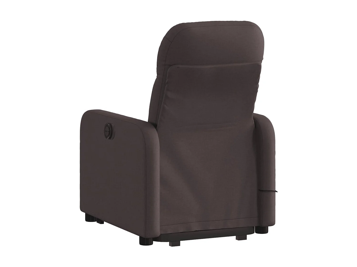Silla de masaje reclinable de pie de tela marrón oscuro YOE85932