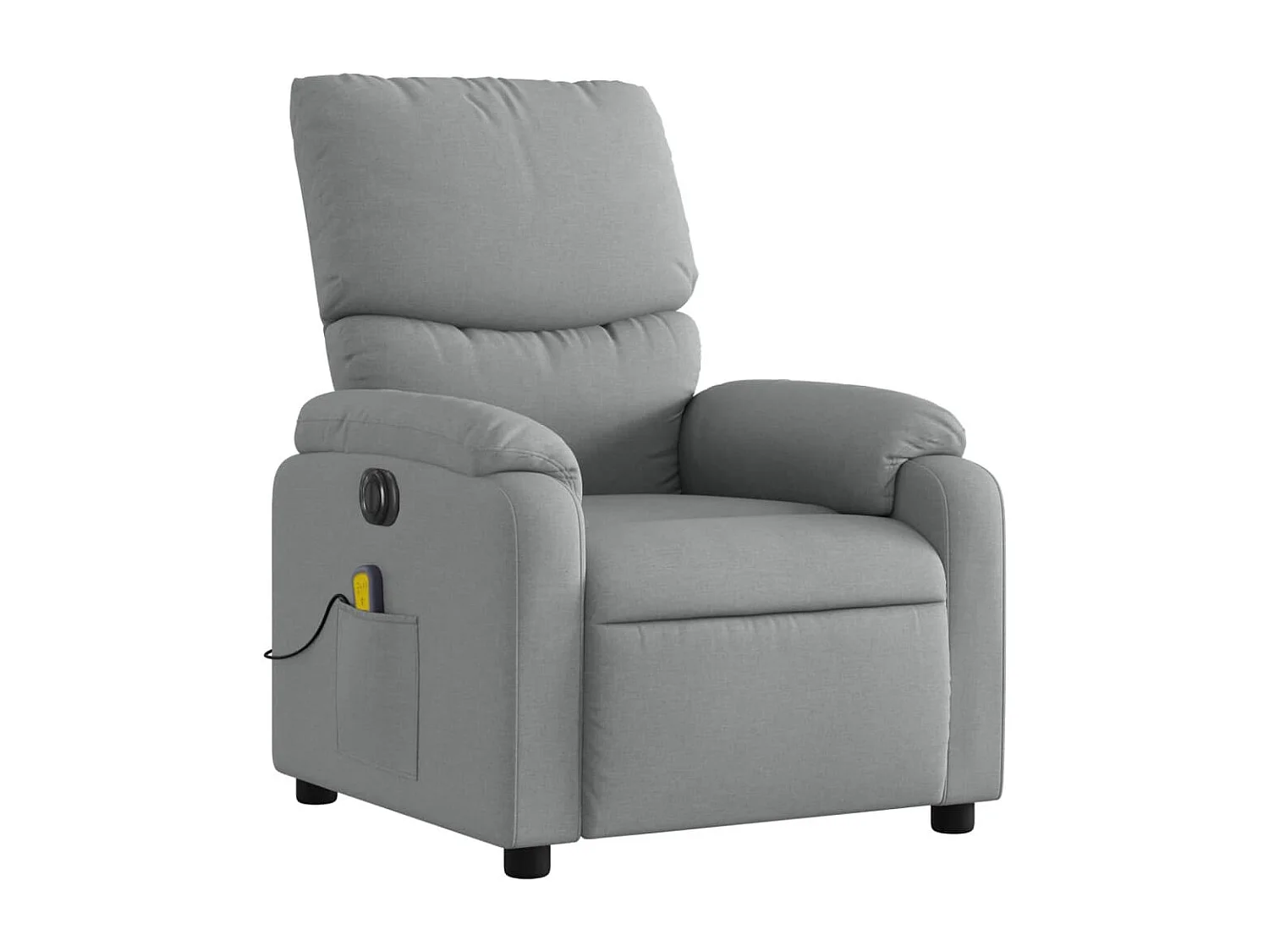 Sillón reclinable de masaje eléctrico tela gris claro YOE92923