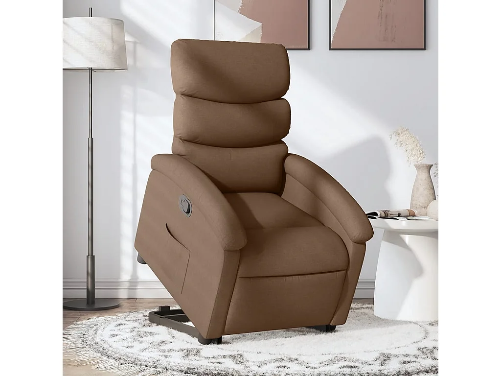 Fauteuil inclinable Marron Tissu REO73911
