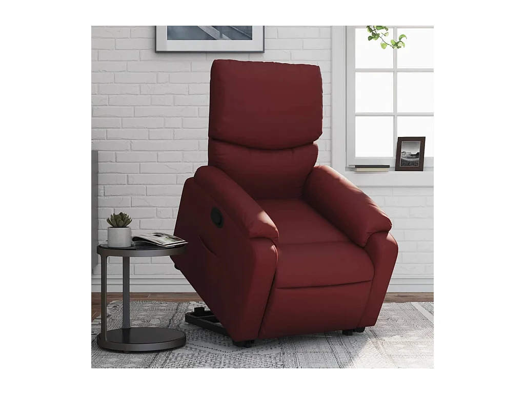 Fauteuil inclinable Rouge bordeaux Similicuir REO36379