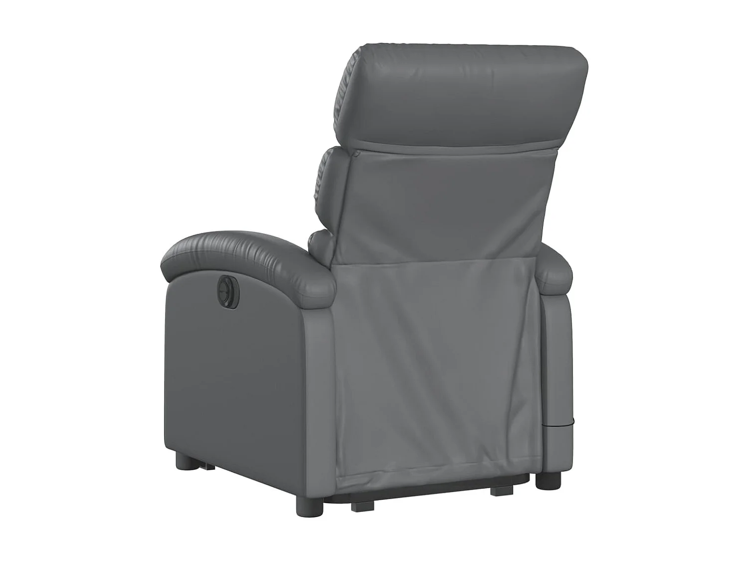 Fauteuil inclinable de massage électrique gris similicuir REO52794