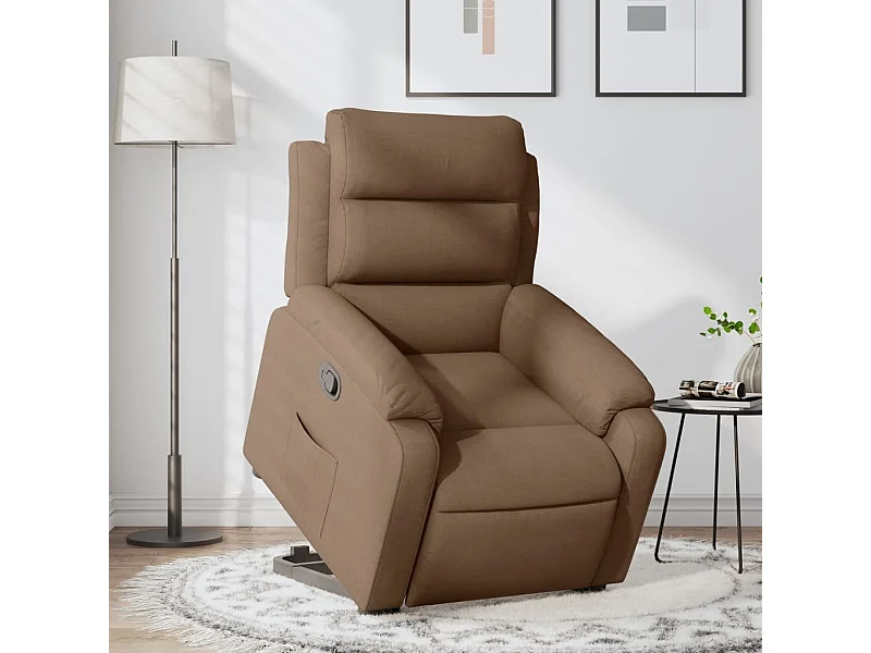 Fauteuil inclinable Marron Tissu REO14572
