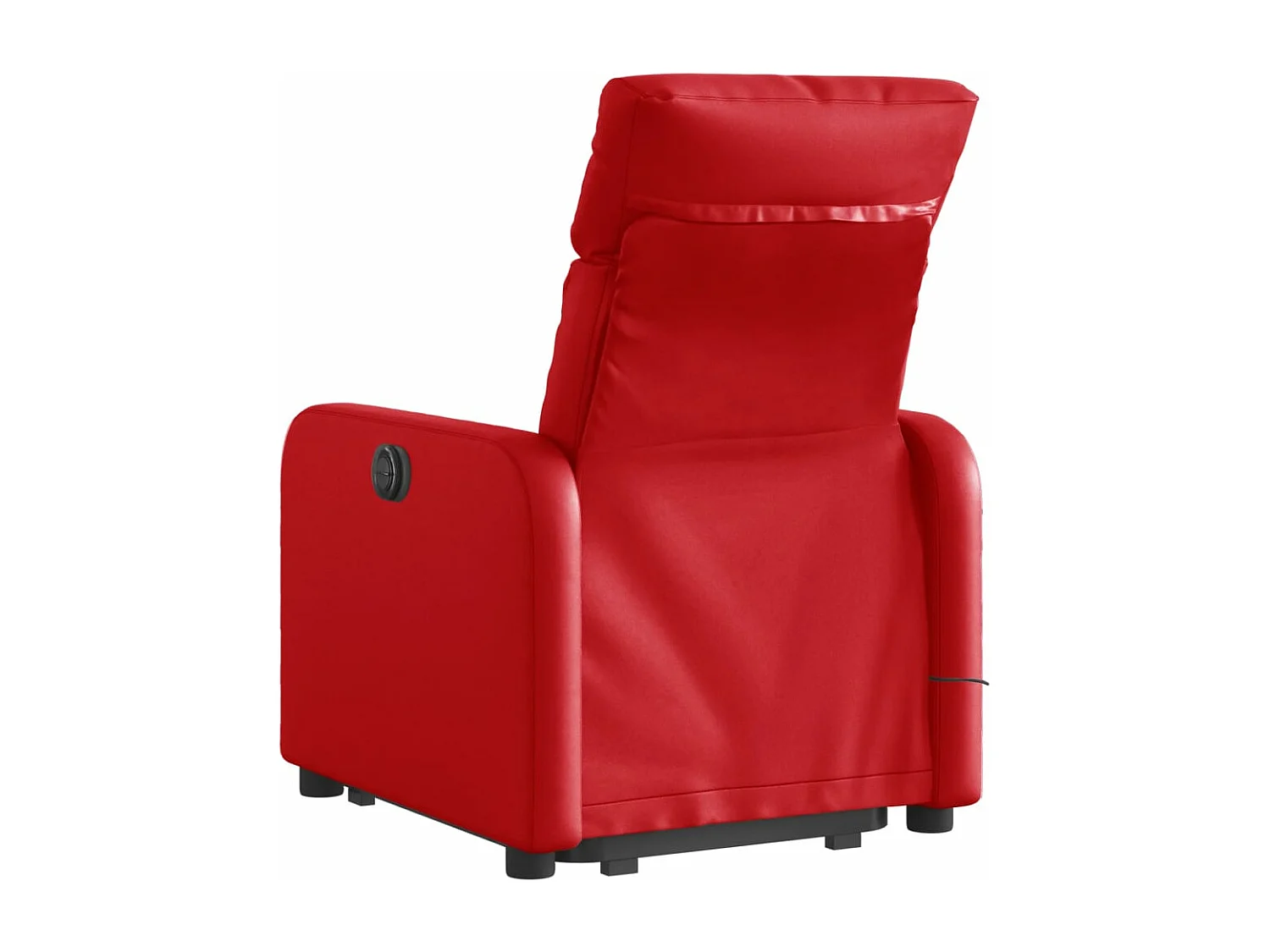 Sillón reclinable de masaje de pie cuero artificial rojo YOE13376