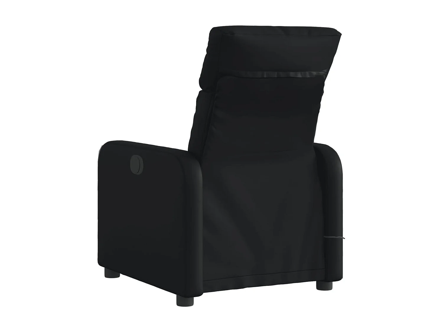 Fauteuil de massage inclinable électrique noir similicuir REO60284