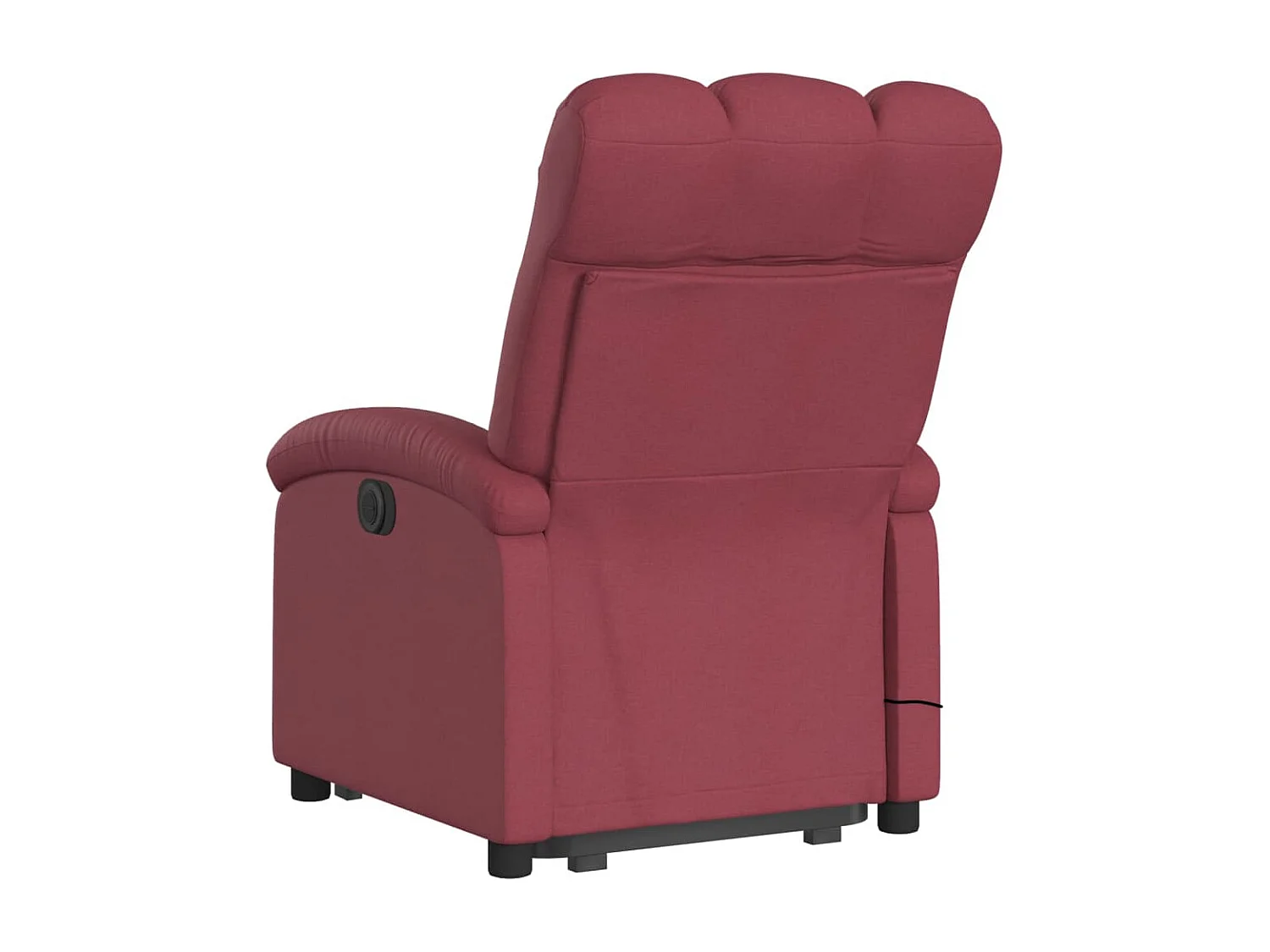 Sillón reclinable de masaje elevable tela rojo tinto YOE81109