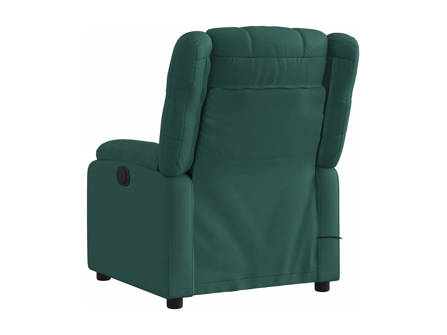 Fauteuil de massage inclinable Vert foncé Tissu REO38191