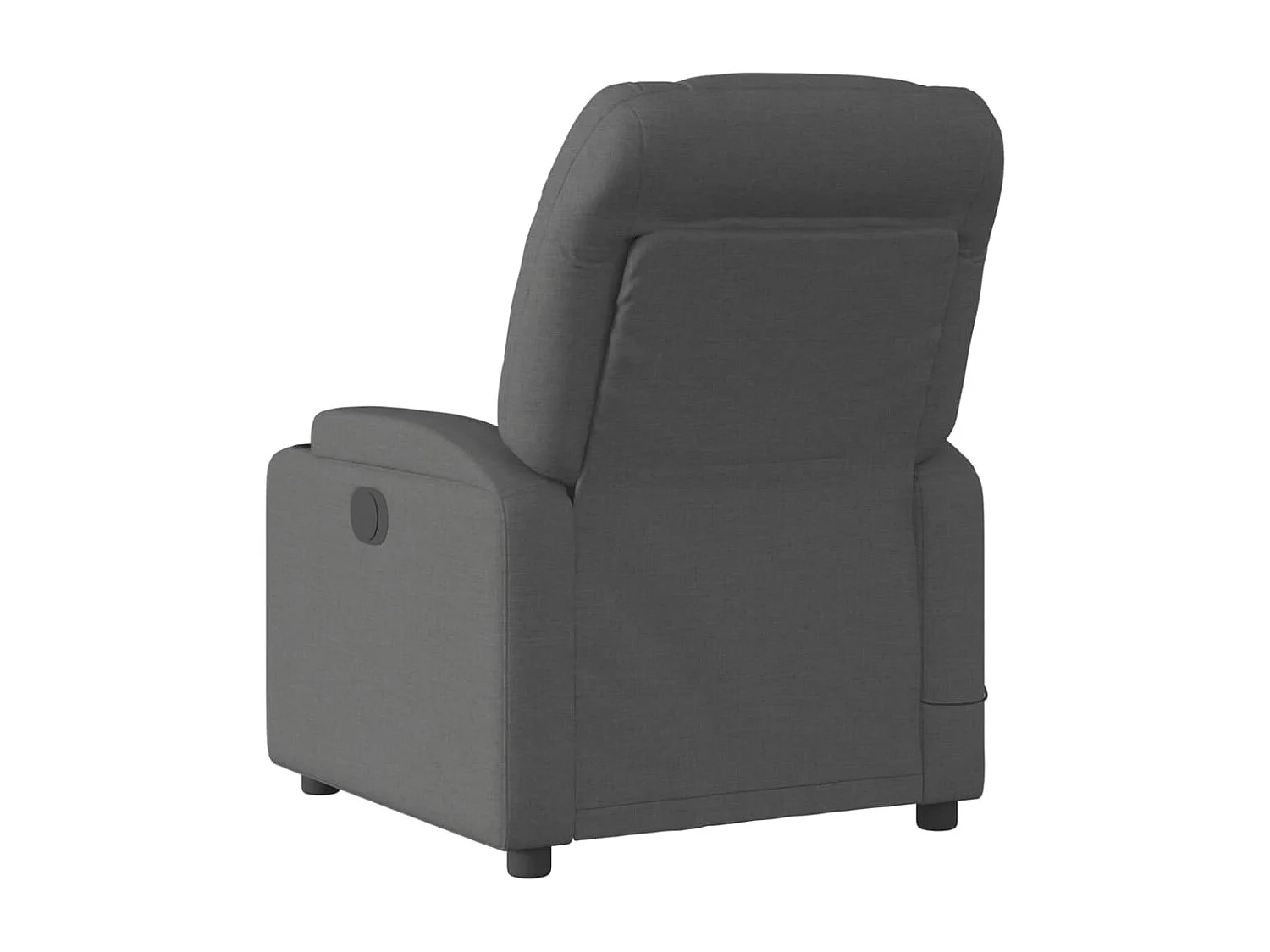 Sillón reclinable de masaje eléctrico tela gris oscuro YOE80139
