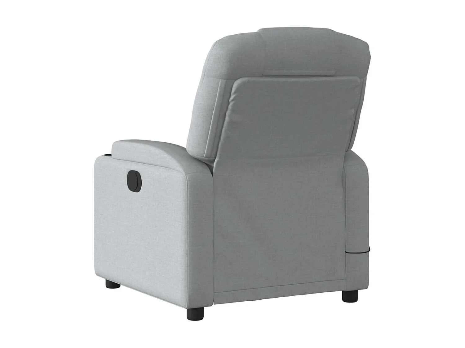 Fauteuil de massage inclinable électrique gris clair tissu REO65023