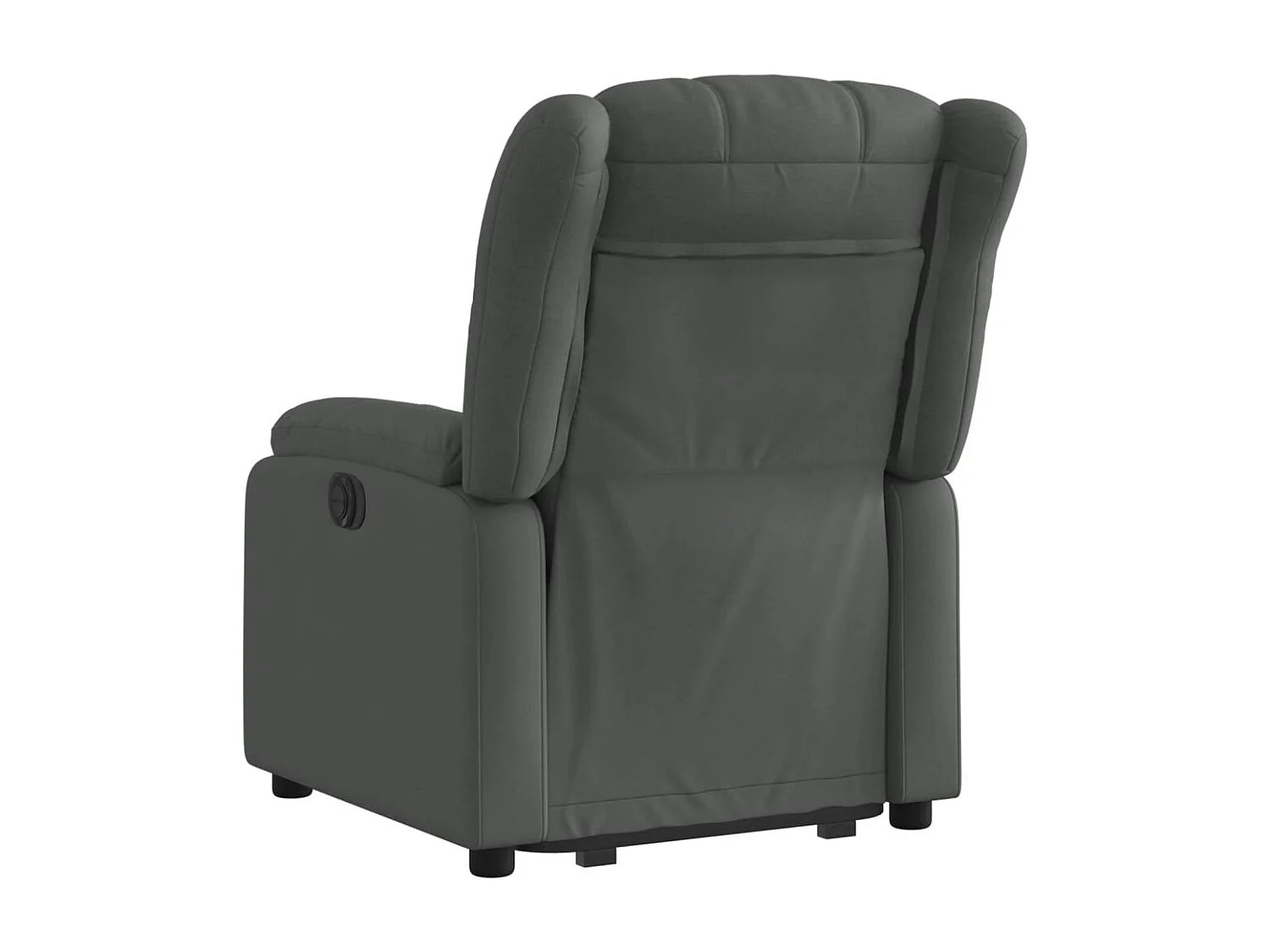 Fauteuil inclinable électrique gris foncé tissu REO34306