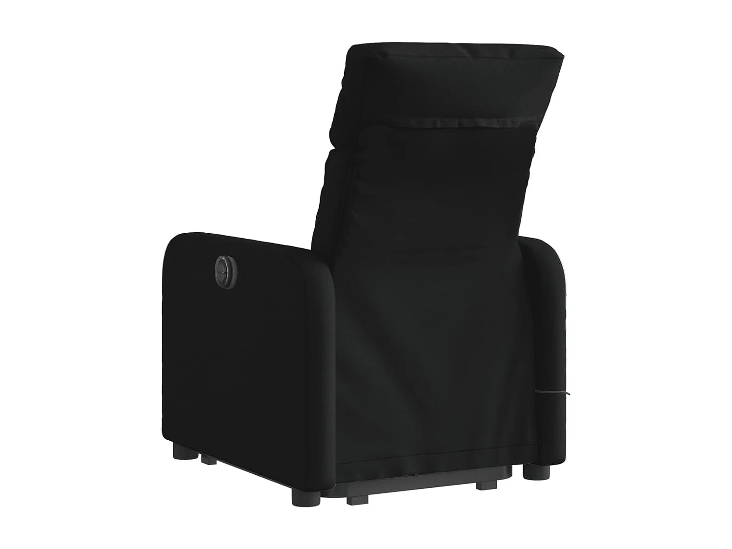 Fauteuil inclinable de massage électrique Noir Tissu REO47362
