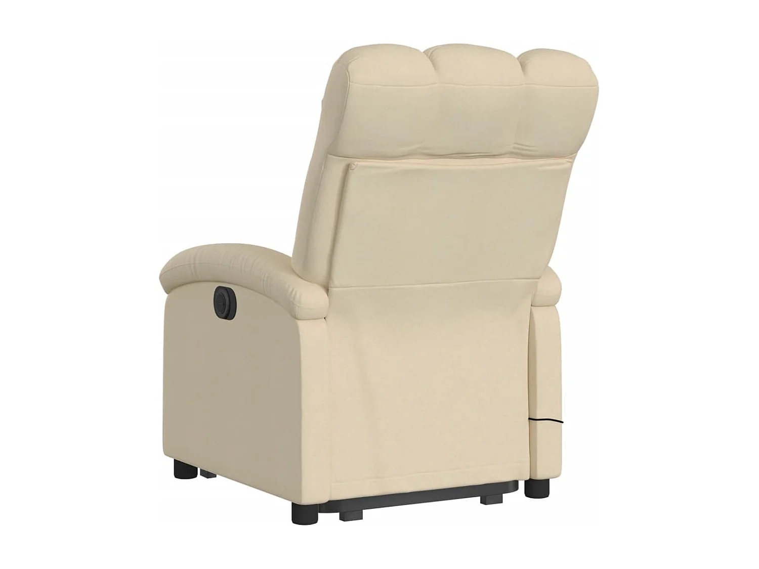 Fauteuil inclinable de massage Crème Tissu REO80695