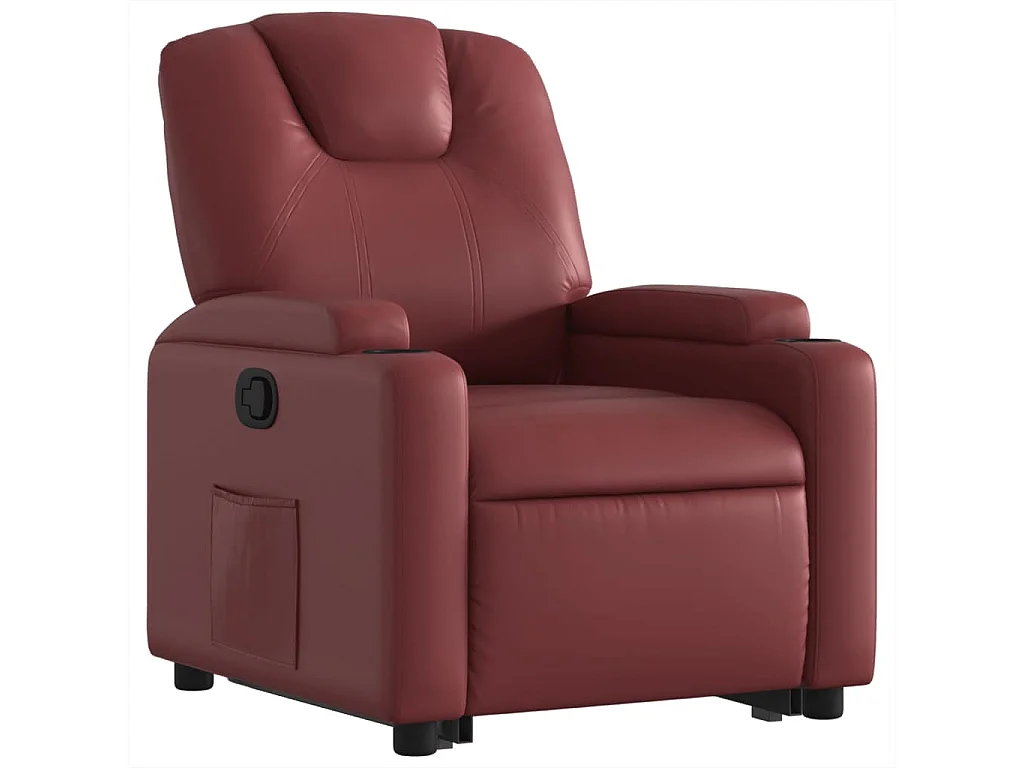 Fauteuil inclinable Rouge bordeaux Similicuir REO49779