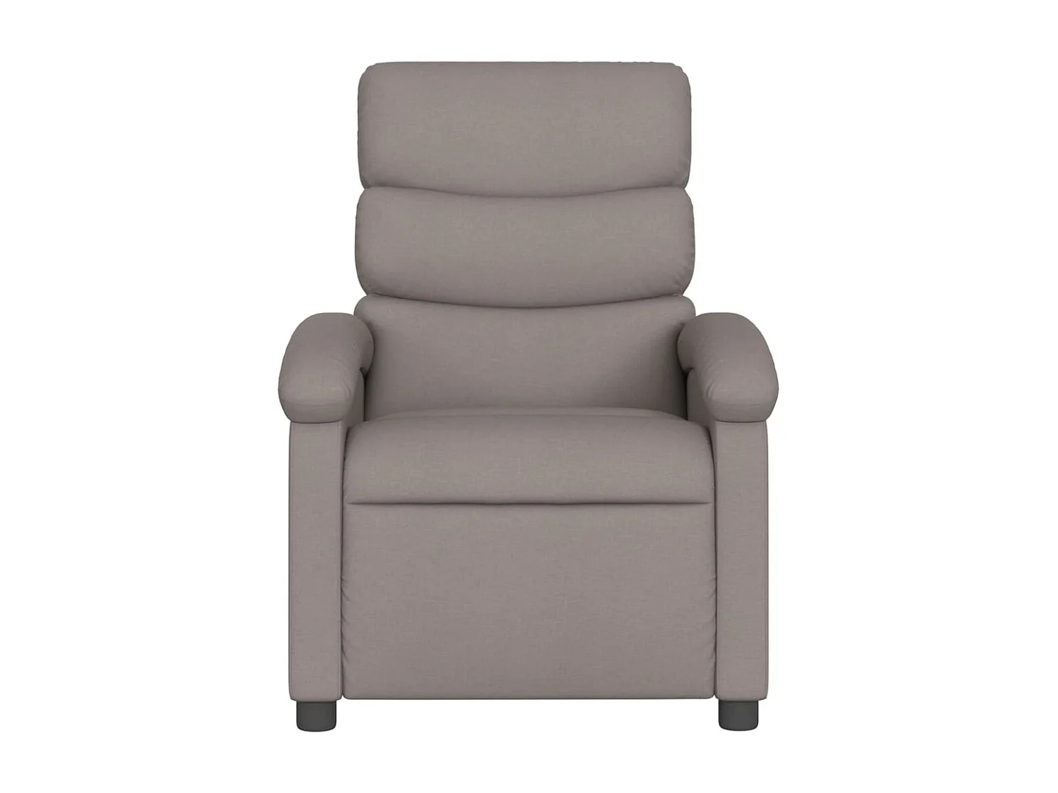 Sillón de masaje reclinable de tela gris taupé YOE66391