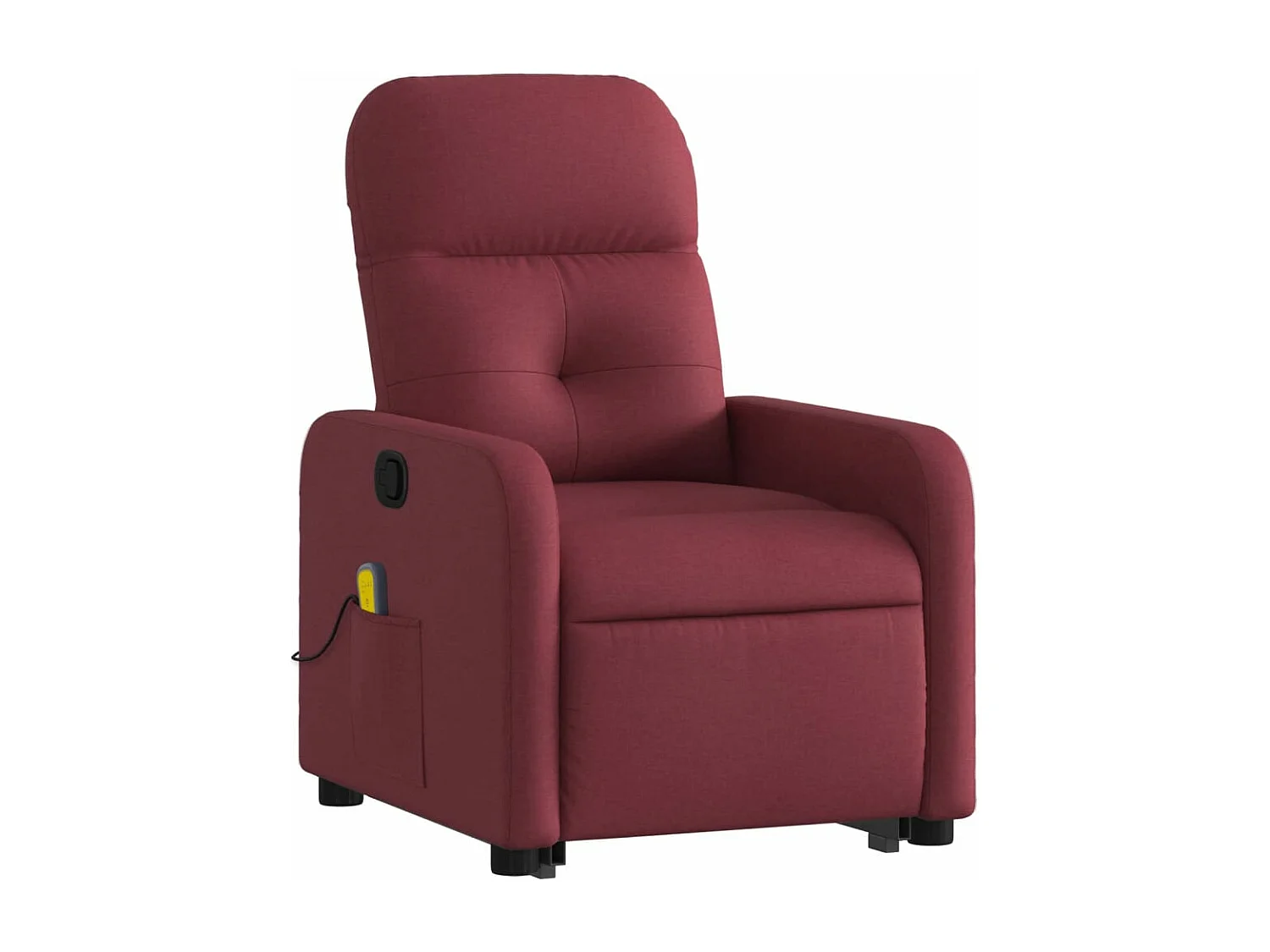 Fauteuil inclinable de massage Rouge bordeaux Tissu REO35462