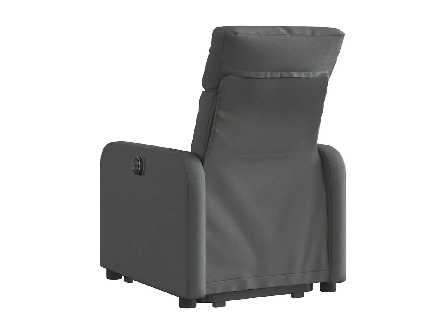 Fauteuil inclinable électrique gris foncé tissu REO65199