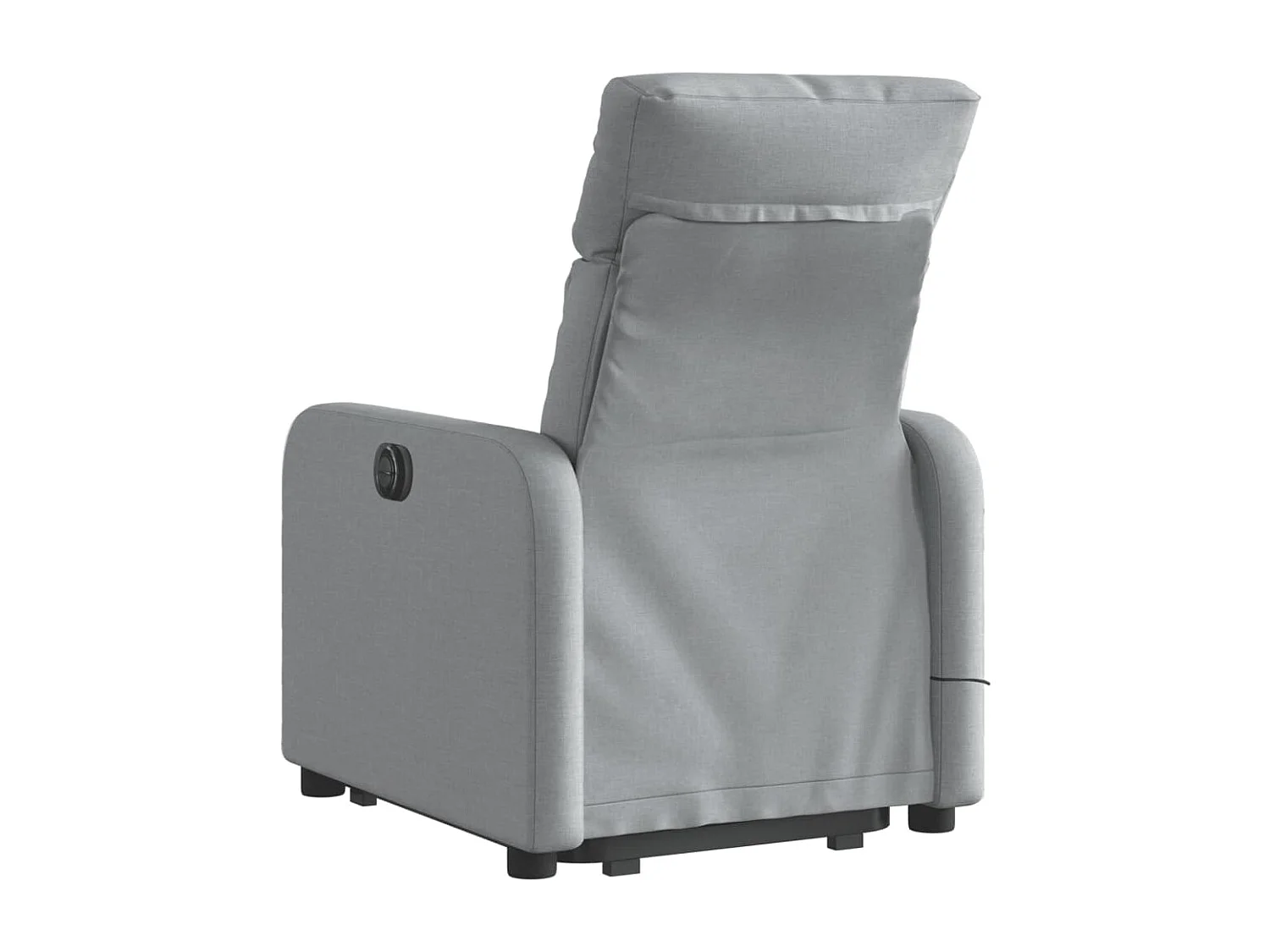 Fauteuil de massage inclinable Gris clair Tissu REO17473