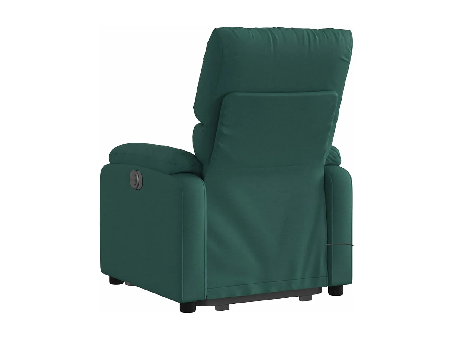 Fauteuil inclinable de massage électrique Vert foncé Tissu REO93375