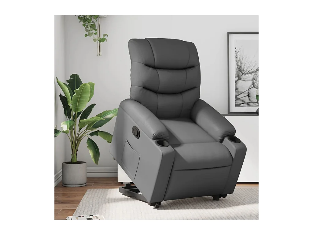 Fauteuil inclinable Gris Similicuir REO79915