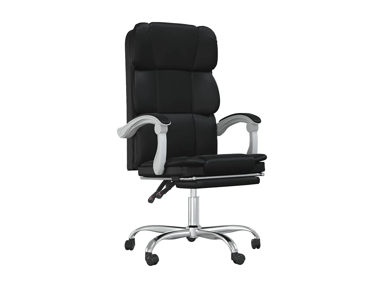 Fauteuil inclinable de bureau Noir Similicuir REO23356