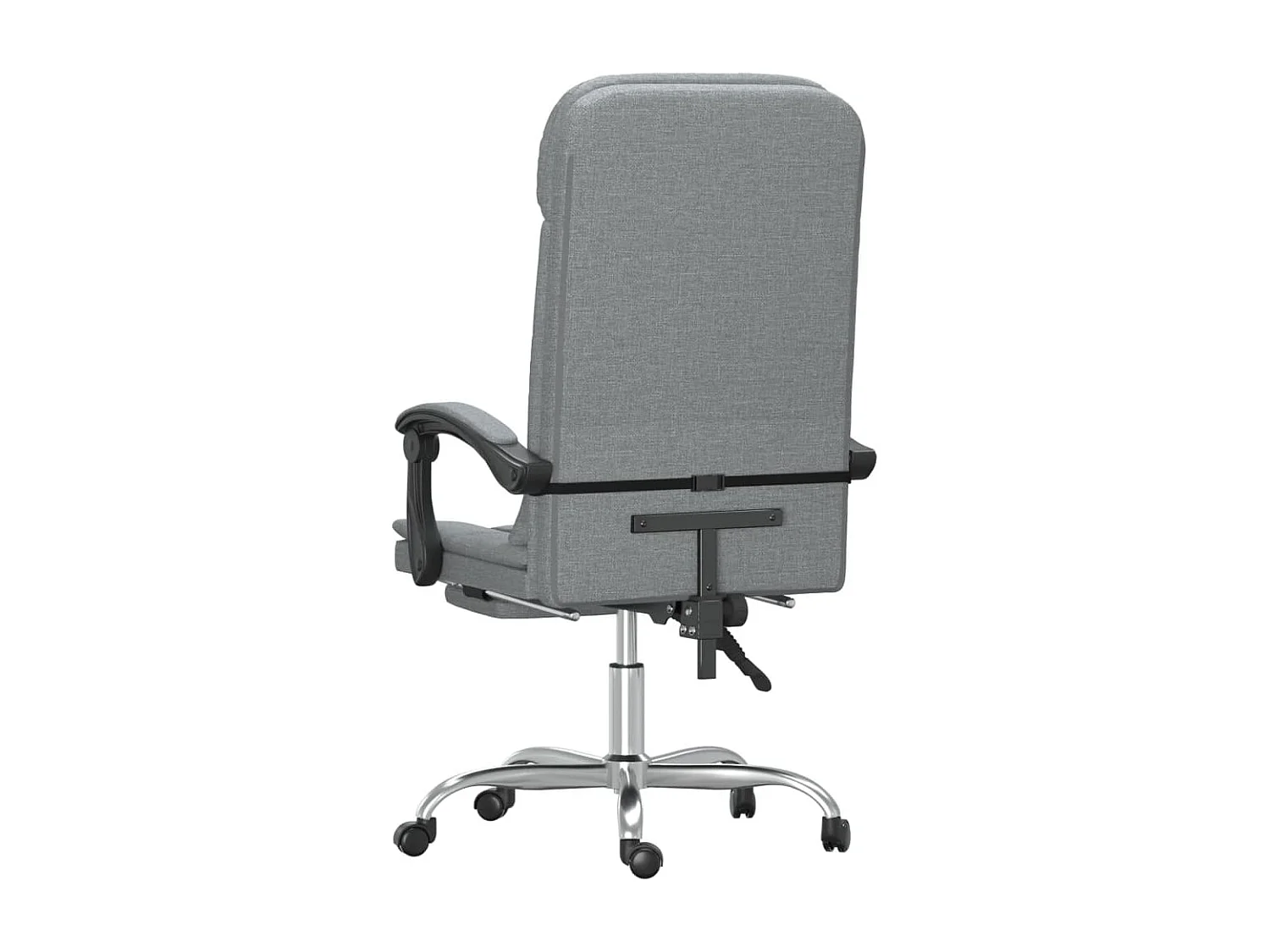 Cadeira massagens escritório reclinável tecido cinzento-claro PT564285