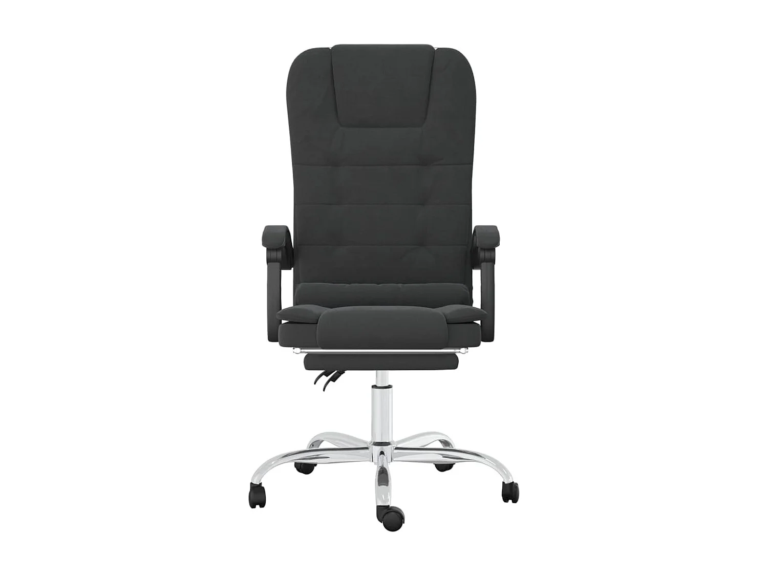 Fauteuil de massage inclinable de bureau Noir Similicuir REO65439