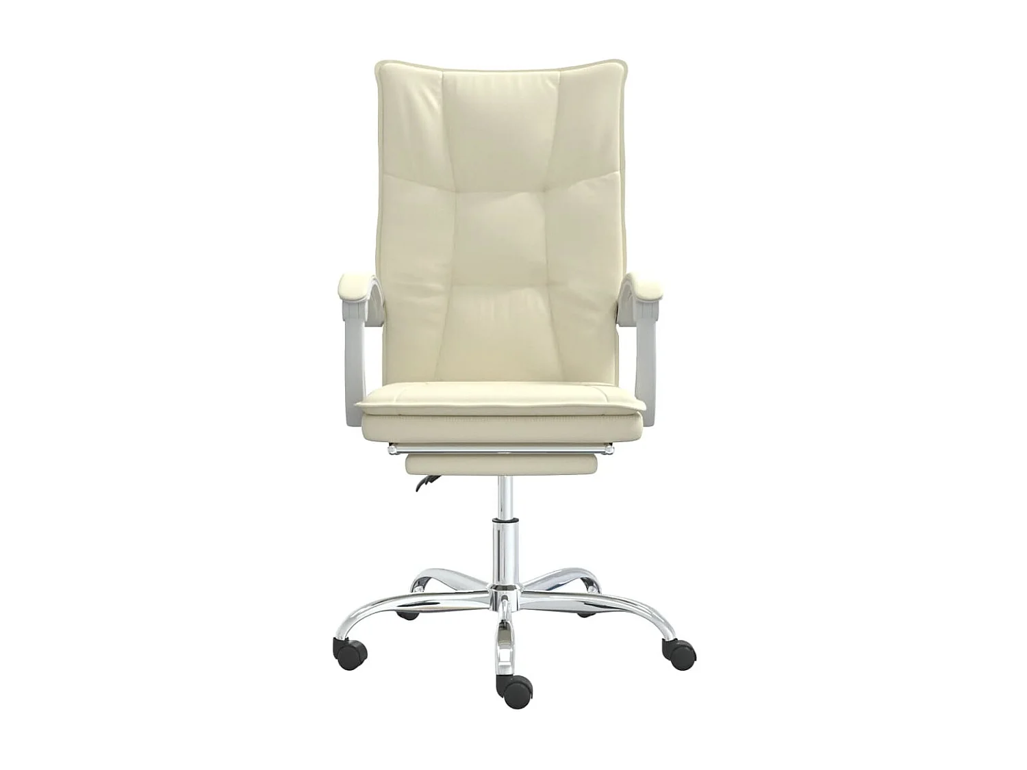 Fauteuil inclinable de bureau Crème Similicuir REO50252