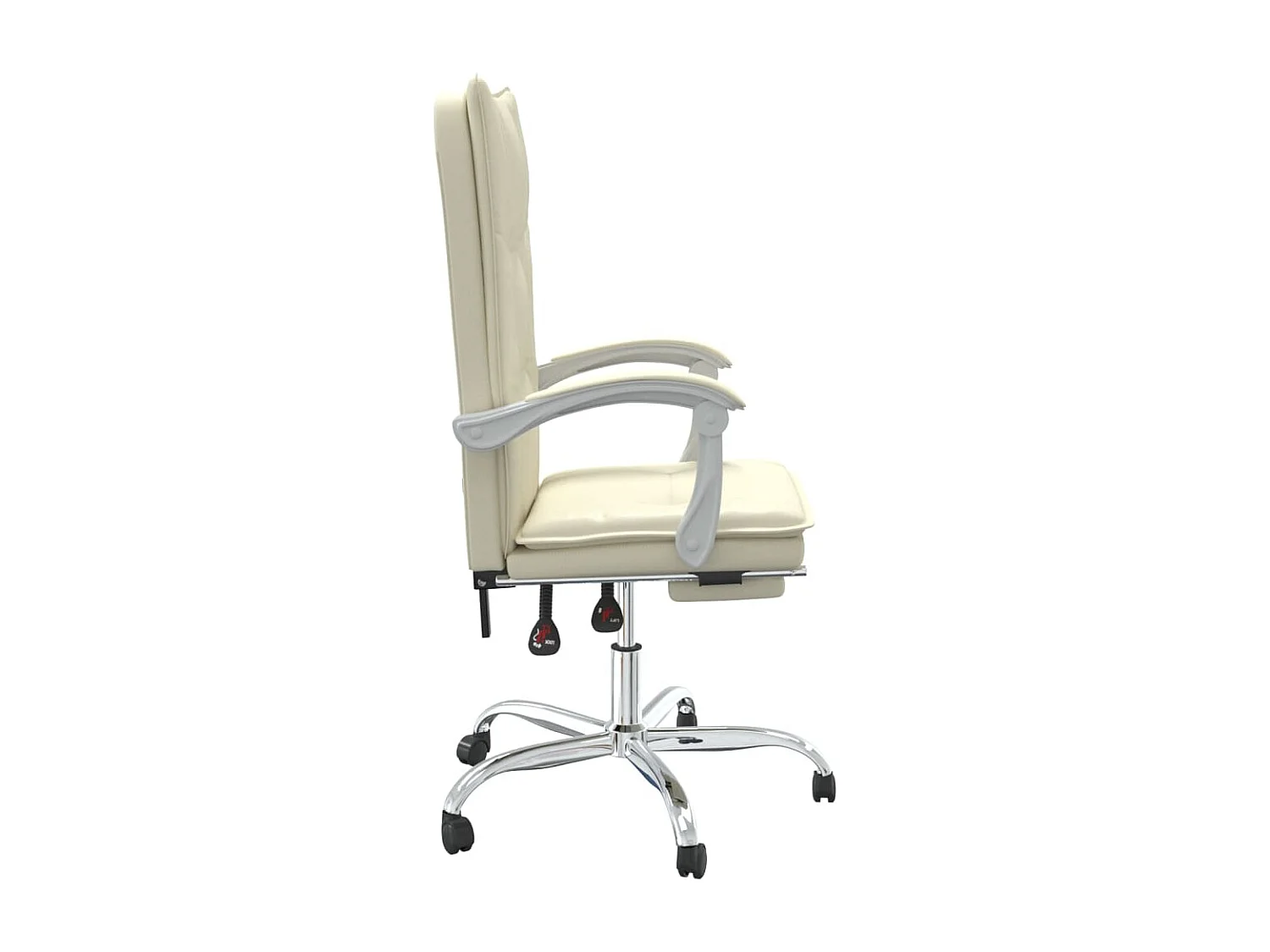 Fauteuil inclinable de bureau Crème Similicuir REO50252