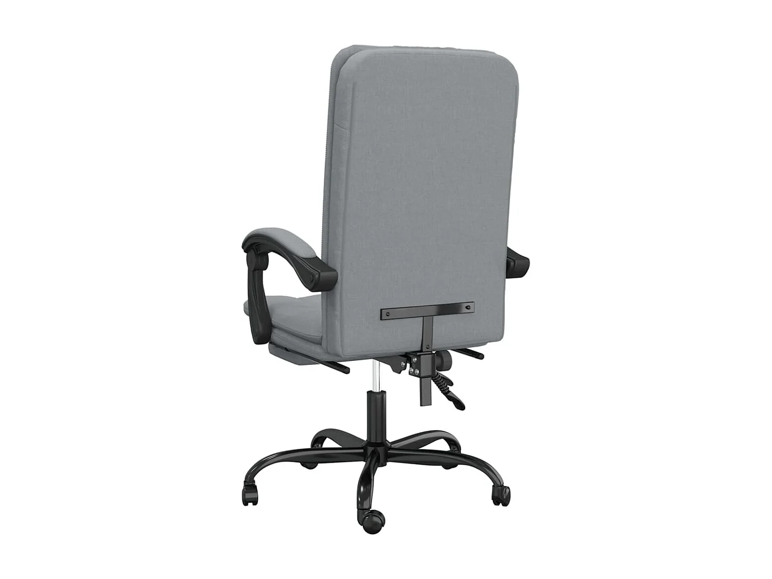 Silla de oficina reclinable de tela gris claro ES371885
