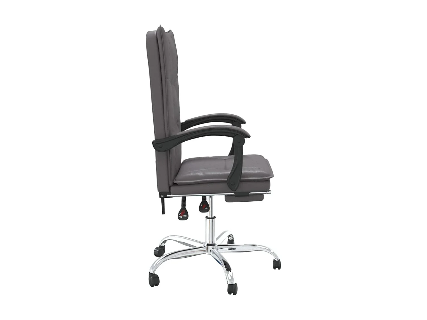 Fauteuil inclinable de bureau Gris Similicuir REO67597