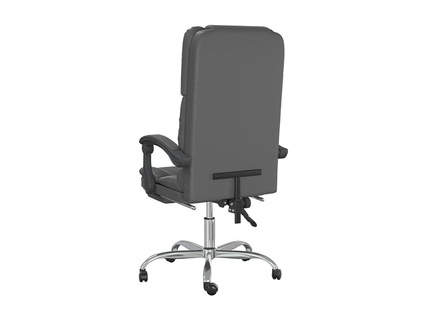 Fauteuil de massage inclinable de bureau Gris Similicuir REO91965