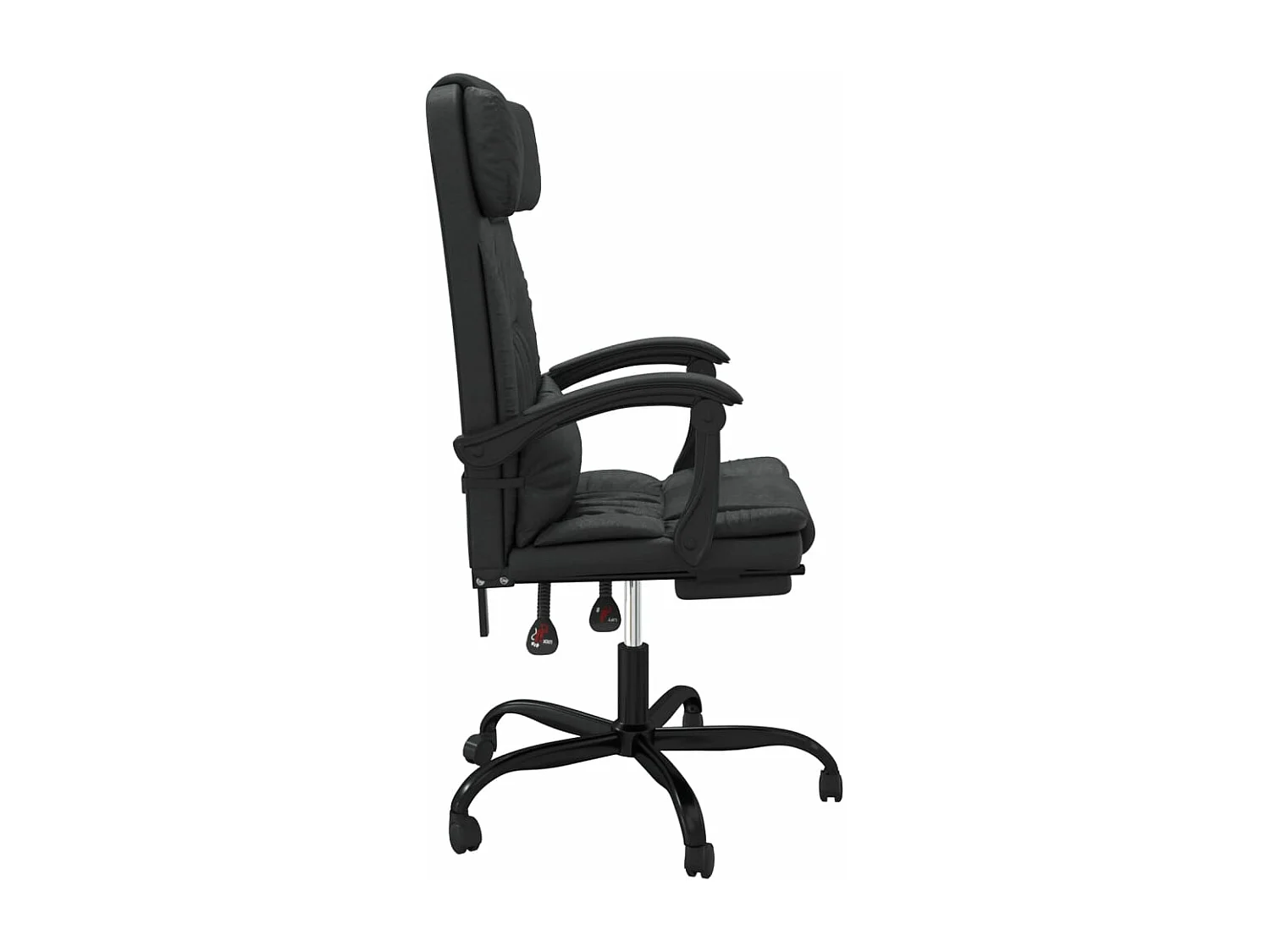 Fauteuil inclinable de bureau Noir Similicuir REO23106