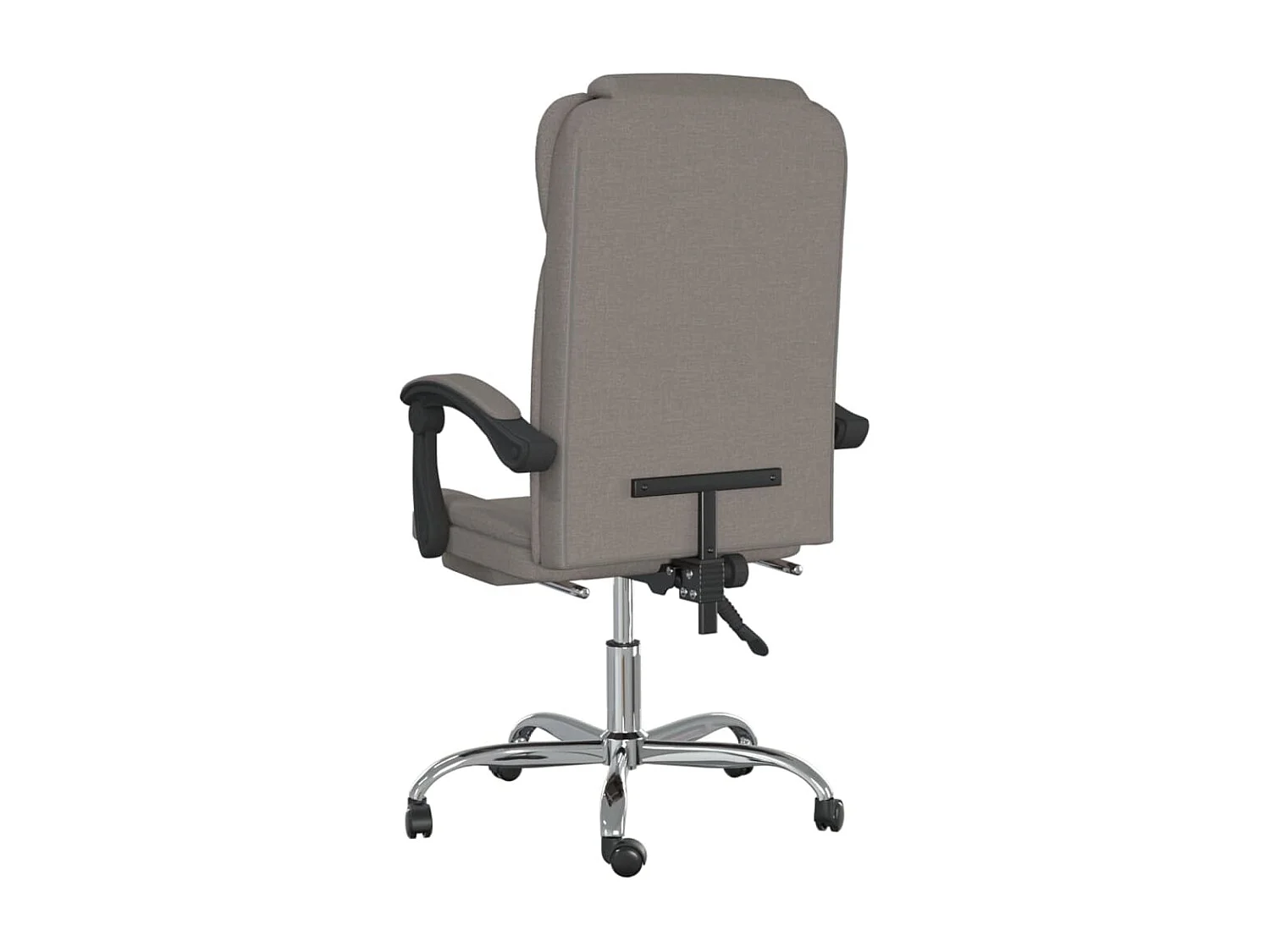 Silla de oficina reclinable de tela gris taupé ES469005