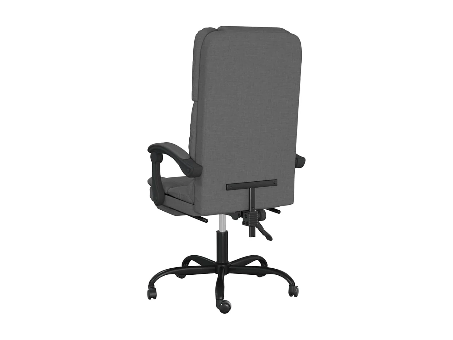 Fauteuil de massage inclinable de bureau Gris foncé Tissu REO42787