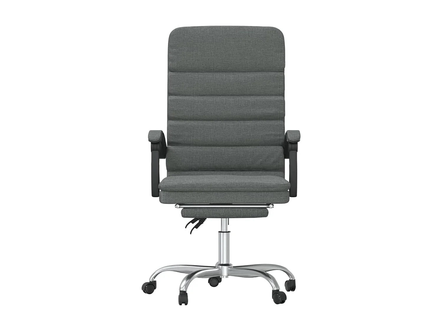 Fauteuil de massage inclinable de bureau Gris foncé Tissu REO39235