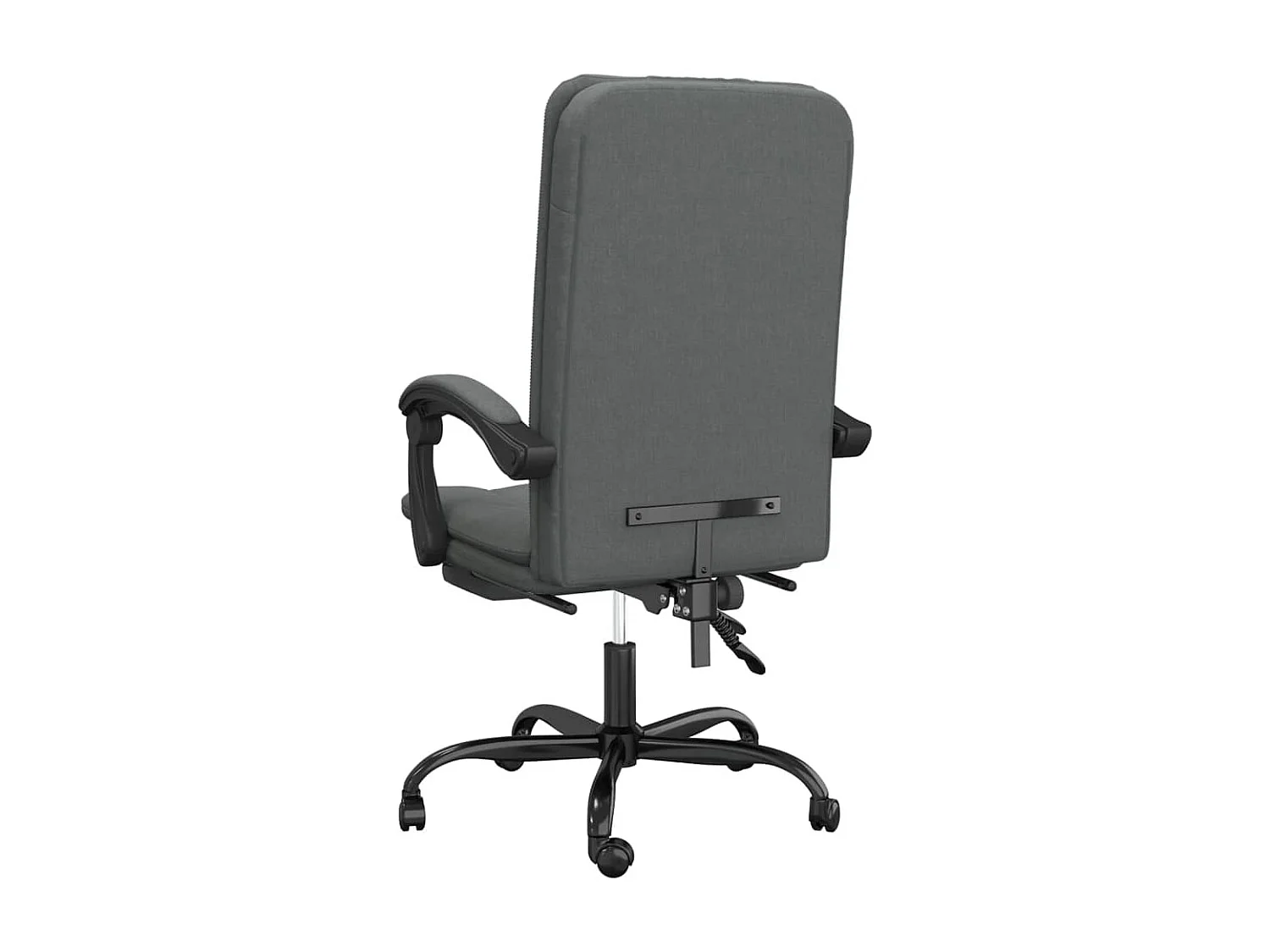 Silla de oficina reclinable de tela gris oscuro ES884134