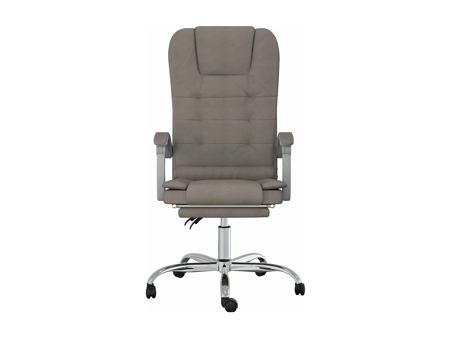 Fauteuil de massage inclinable de bureau Taupe Tissu REO87698