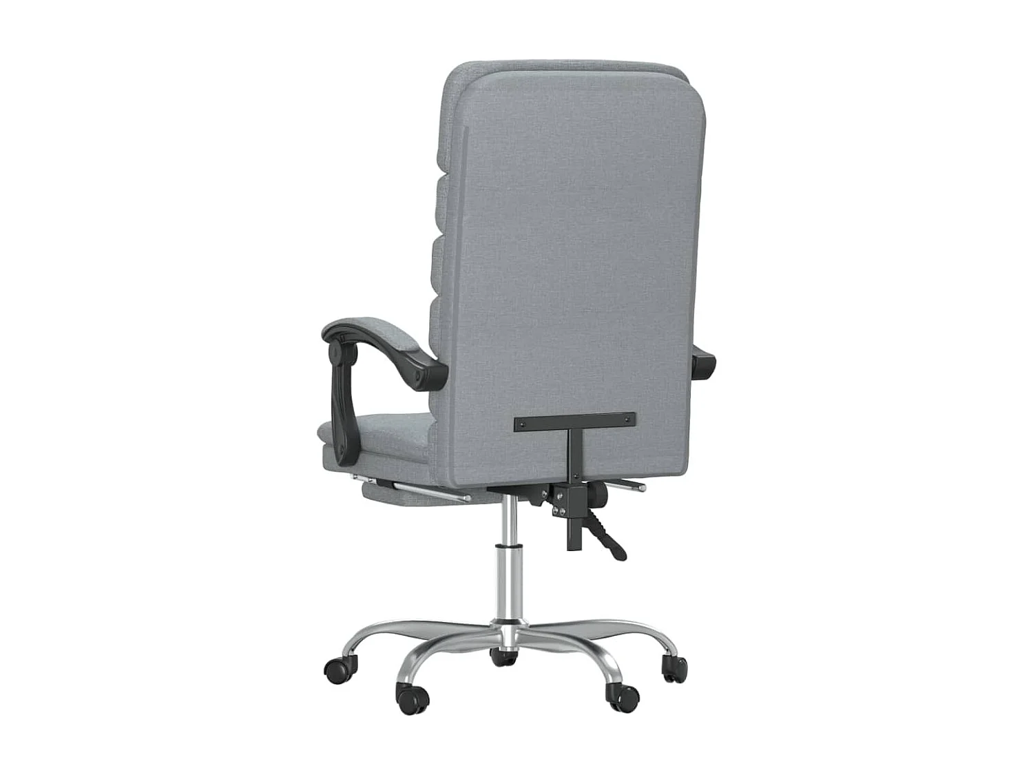 Cadeira massagens escritório reclinável tecido cinzento-claro PT536935